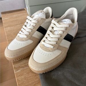 Tom Ford Beige and Black Casual Sneakers